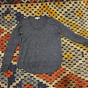 Madewell gray knit top